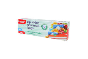 Paclan пакети iз замком-застібкою 27Х28СМ(3Лх10шт)20шт