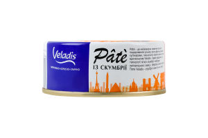 Пате из скумбрии пастеризованное Veladis ж/б 100г