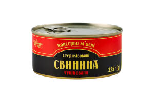 Конс Свинина Українська зірка 325 г ж/б ДСТУ