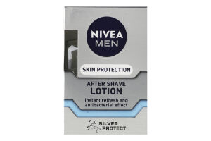 Лосьйон після гоління з антибактеріальним ефектом Silver Protect Nivea Men 100мл
