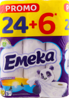 Папір туалетний 3-х шаровий Paradise Emeka 30шт