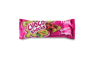 Вафли глазированные с фисташкой Choco-Shocks Polus м/у 45г
