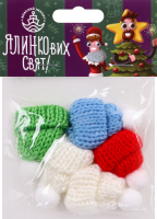 Набір прикрас декоратив Шапочка 5шт в асорт 834169