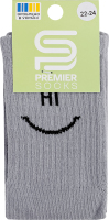 Шкарпетки підл Premier socks Hi-Bye с.сірий р22-24