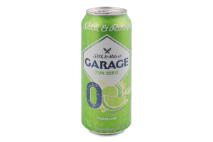 Пиво спеціальне 500мл безалкогольне пастеризоване Taste Lime Fun Zero №0 Seth&Riley's Garage з/б