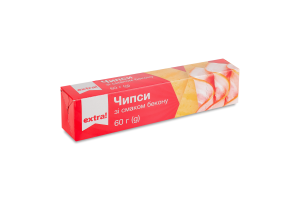Чипси Extra! зі смаком бекону
