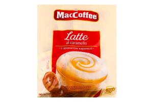 Напій кавовий розчинний з ароматом карамелі 3в1 Latte MacCoffee м/у 22г