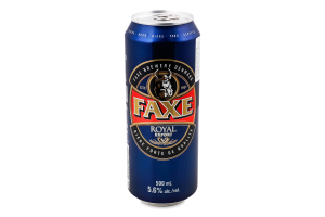 Пиво 0.5л 5.6% світле Royal Export Faxe з/б