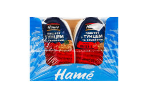 Паштет з тунцем та томатами стерилізований Hame лоток 100г