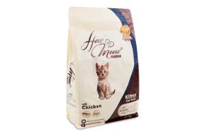 Корм д/кошенят з куркою сухий 2кг How Meow