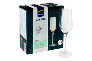 Бокалы для шампанского 220мл Galano Metro Professional 6шт