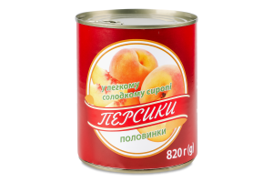 Конс Персик Суббота 850 г В сиропі