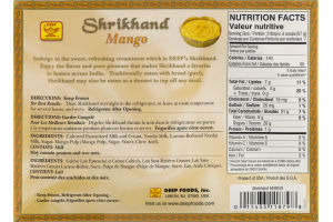 Deep Shrikhand Mango Sweet Mangoes Blended with Cream