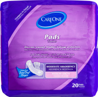 CareOne Pads Moderate Absorbency Regular Length - 20 CT