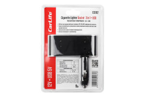 Розгалужувач прикурювача 3в1 USB з LED підсвічуванням 12В 5A КарЛайф