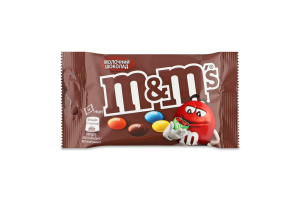 Драже с молочным шоколадом покрытые разноцветной сахарной глазурью M&M's м/у 45г
