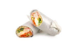 Суші-шаурма з лососем та сурімі