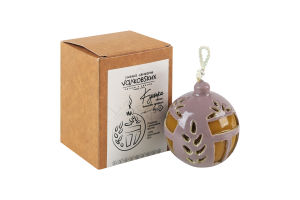 Свеча из пчелиного воска 90г Шарик Сімейна свічкарня Vал'ковs'ких 1шт