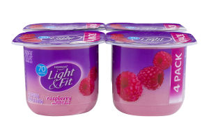 Dannon Light & Fit Nonfat Yogurt Raspberry - 4 CT