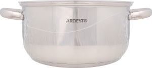 Каструля Gourmet Aosтa 3,8л нержавіюча сталь з скляною кришкою Ardesтo