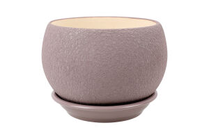 Горщик д/квітів Куля шовк 1,4л капучино 12,5см Оріана