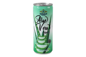 Напій безалкогольний соковий негазований Aloe vera Bisan Drinks з/б 250мл