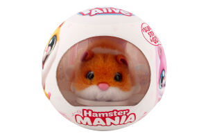 Игрушка мягкая для детей от 3лет интерактивная оранжевая №9543-4 Забавный хомячок S1 Pets Alive 1шт