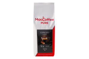 Кофе натуральный жареный в зернах Espresso Forte Pure MacCoffee м/у 1кг