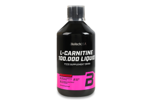 Добавка диетическая ароматизированная со вкусом черешни L-carnitine 100.000 liquid BioTechUSA 500мл