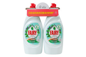 Засіб для миття посуду Чайне дерево та м'ята Sensitive Fairy 2х900мл