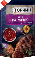 Соус со сливовым пюре и медом пастеризованный Барбекю Торчин д/п 200г