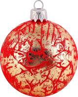 Прикраса ялинк Куля Ретро Оксамит пласт 60мм 1541