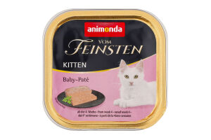 Корм д/кошенят Бебі-пате з м"ясним асорті 100г Вом Фейштн