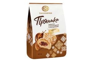 Пряники заварные глазированные с начинкой Со вкусом сгущенного молока Dесняночка м/у 400г