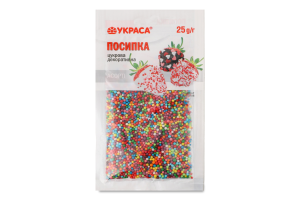 Посипка цукрова декоративна Асорті 25г Украса