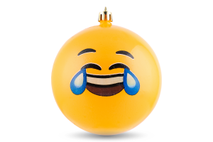 Прикраса ялинкова Куля Смайлик 100мм 31090