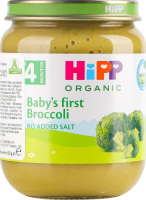 Пюре овощное для детей от 4мес Брокколи Organic Hipp с/б 125г