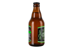 Пиво 0.33л 4.9% світле нефільтроване неосвітлене непастеризоване Нoppy lager Saga пл