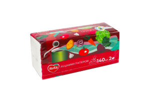 Полотенца бумажные в листах 2-х слойные 225х200мм Ruta 140шт