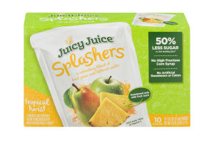 Juicy Juice Splashers Juice Pouches Tropical Twist- 10 CT
