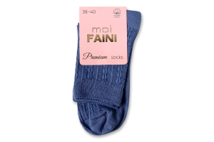 Носки женские moi Faini 213046 коса джинс р.38-40