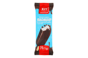 Морозиво Пломбір в кондитерській глазурі ескімо 75г Хіт Продукт