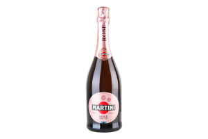 Вино ігристе 0.75л 9.5% рожеве напівсухе Rose Martini пл
