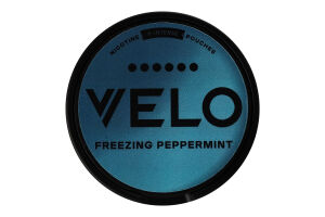 Подушечки никотиносодержащие бестабачные с подсластителями Velo Экстра-интенсивный Freezing spearmint 20х0.7г
