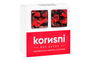 Клюква в черном шоколаде без сахара Korиsni к/у 85г