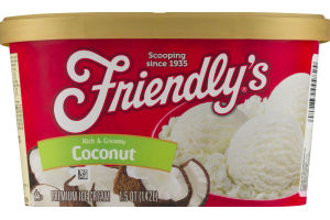 Friendly's Premium Ice Cream Rich & Creamy Coconut