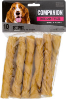 Companion Dog Chews Pork Skin Twists - 10 CT