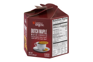Simply Enjoy Dutch Maple Wafer Cookies - 8 CT