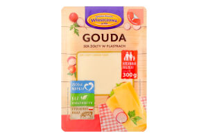 Сир Wloszczowa Гауда слайс 40% кор/мол