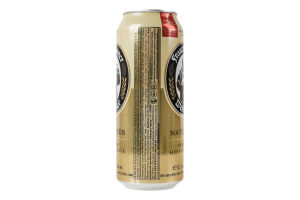 Пиво 0.5л 5% світле пшеничне нефільтроване пастеризоване Naturtrüb Hefe-Weissbier Franziskaner з/б